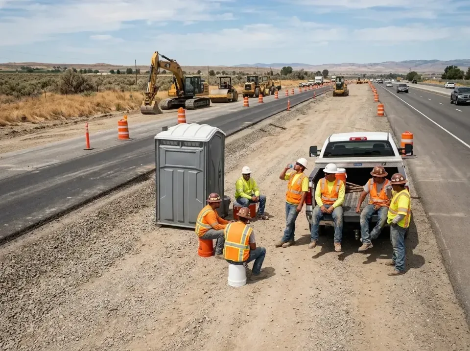 highway-road-construction-crew-007 — frequently asked questions, Porta Potty and Restroom Rentals in Wake Village, TX